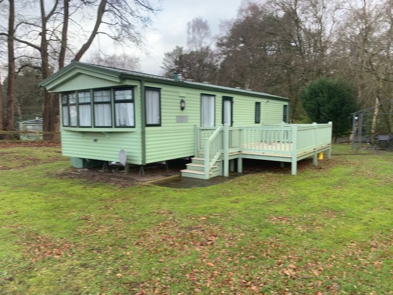 Static caravan balcony 