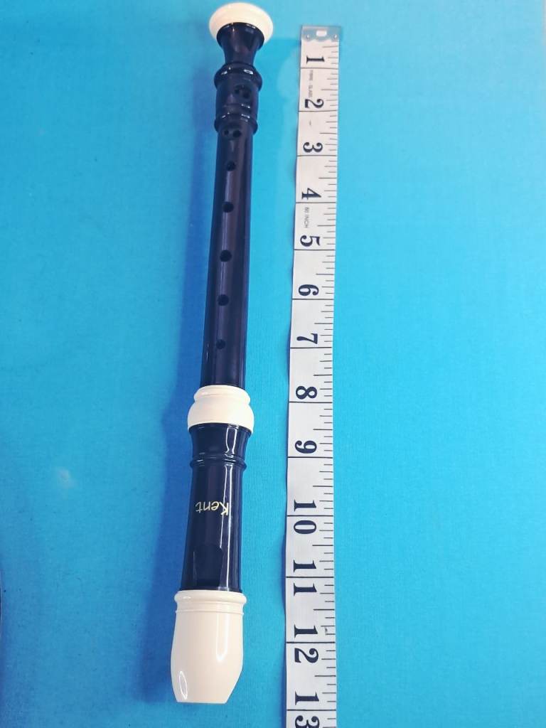 This is a Kent plastic recorder. Based on its size (approximately 12 inches long).
