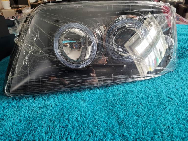 Vw transporter T5 headlights projector halo angel eyes rings 