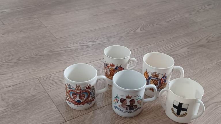 Coronation and jubilee mugs
