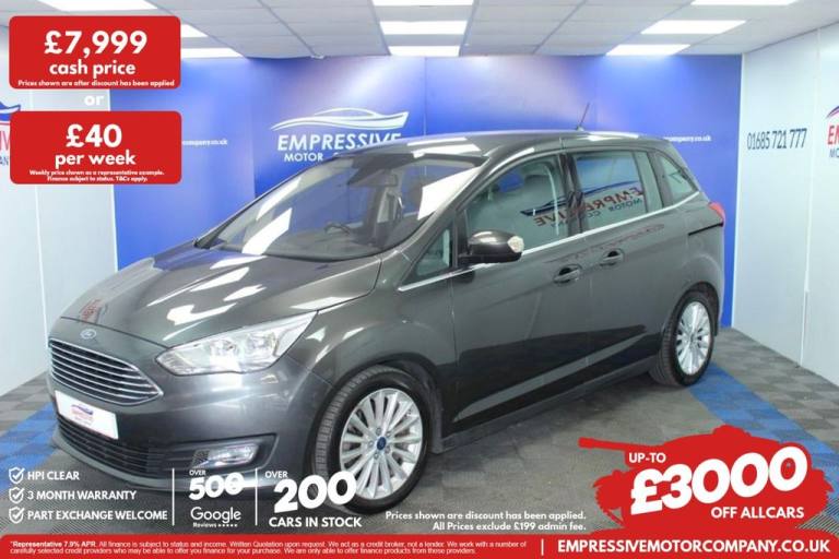 2017 67 FORD GRAND C-MAX 1.5 TDCI TITANIUM MPV 5DR DIESEL MANUAL EURO 6 (S/S) (1