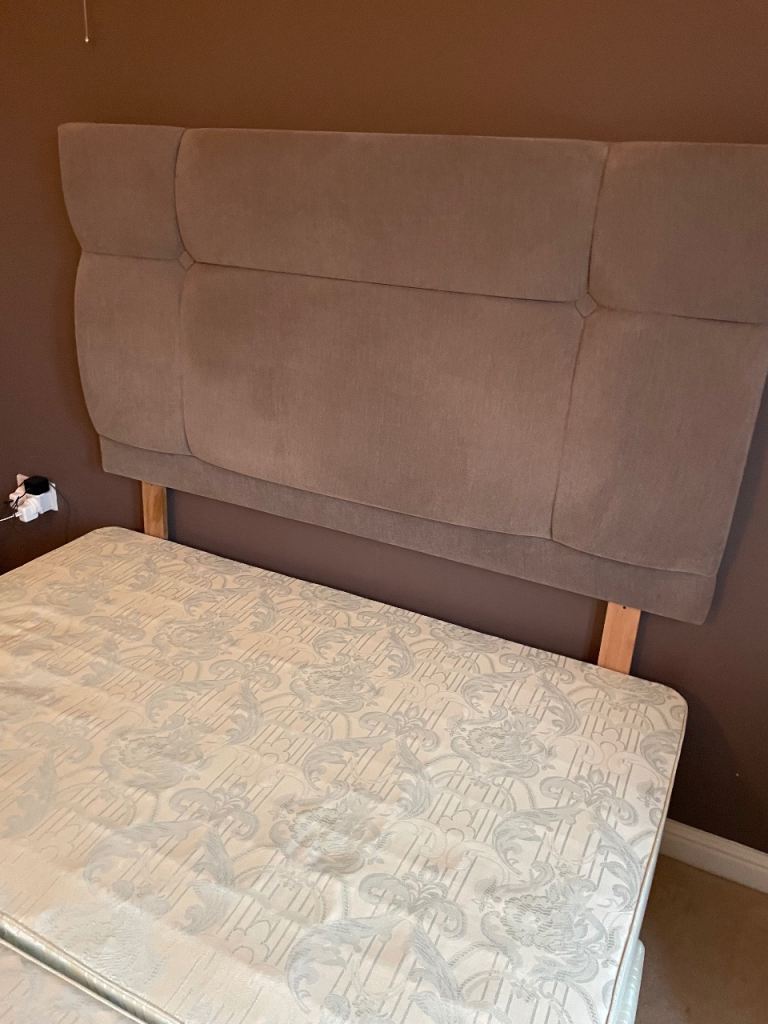 King size divan base with 4 drawers & king size headboard