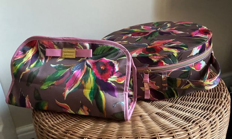 Ted Baker vanity case with matching cosmetics bag