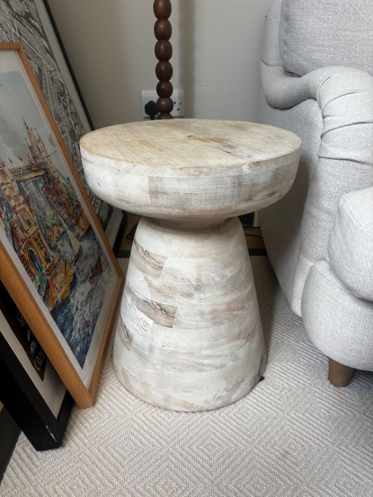 2x wooden side tables for near sofa or bed