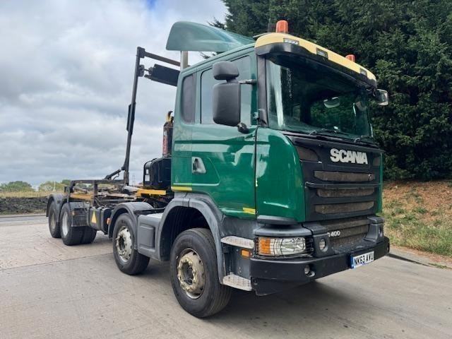 2013 63 Scania G400 8x4 Multi-lift hook loader sheet manual air con