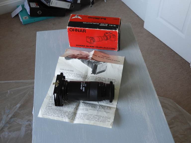 Ohnar Zoom Slide Duplicator – Nikon F Mount – Mint ,Boxed & Complete