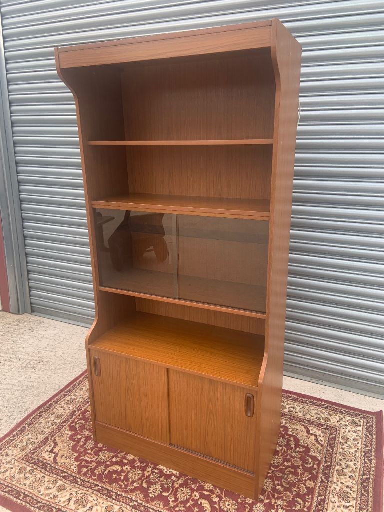 Vintage Schreiber Teak Display cabinet/Bookcase.