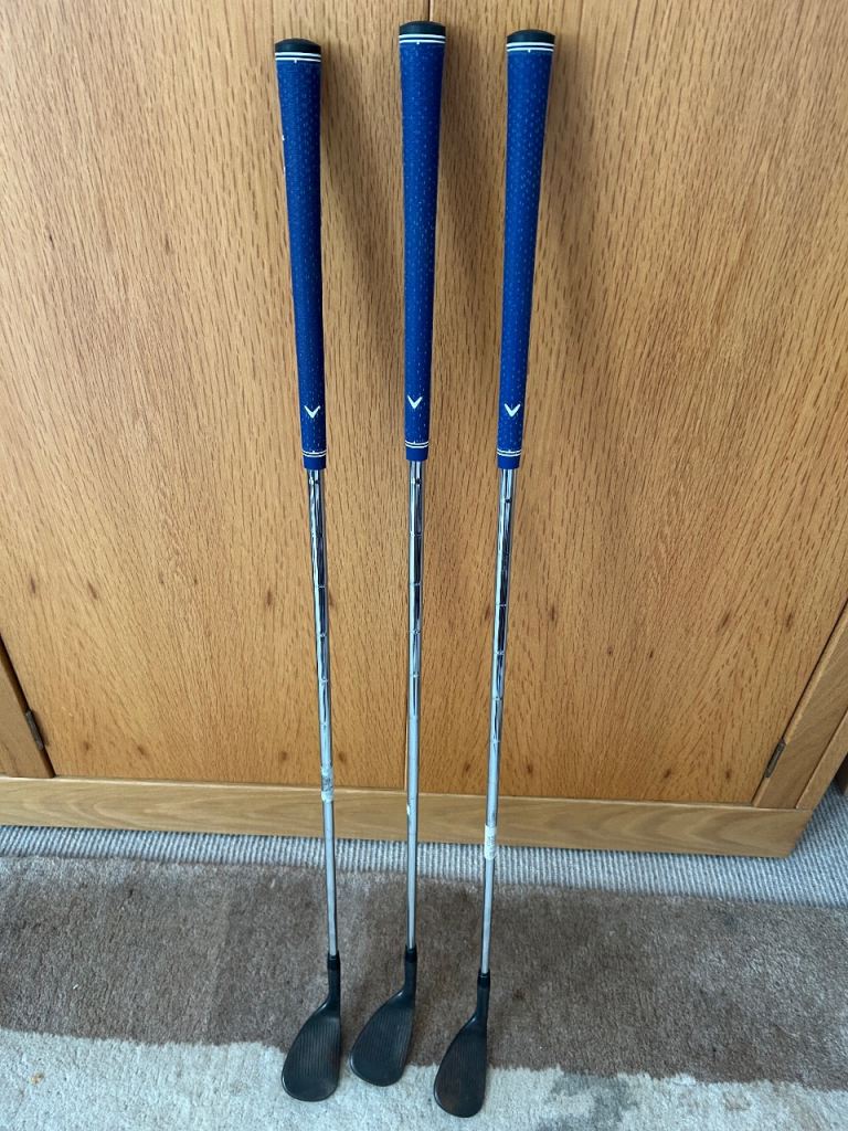 Callaway 50,54 & 58 Mack Daddy wedge set. VVGC