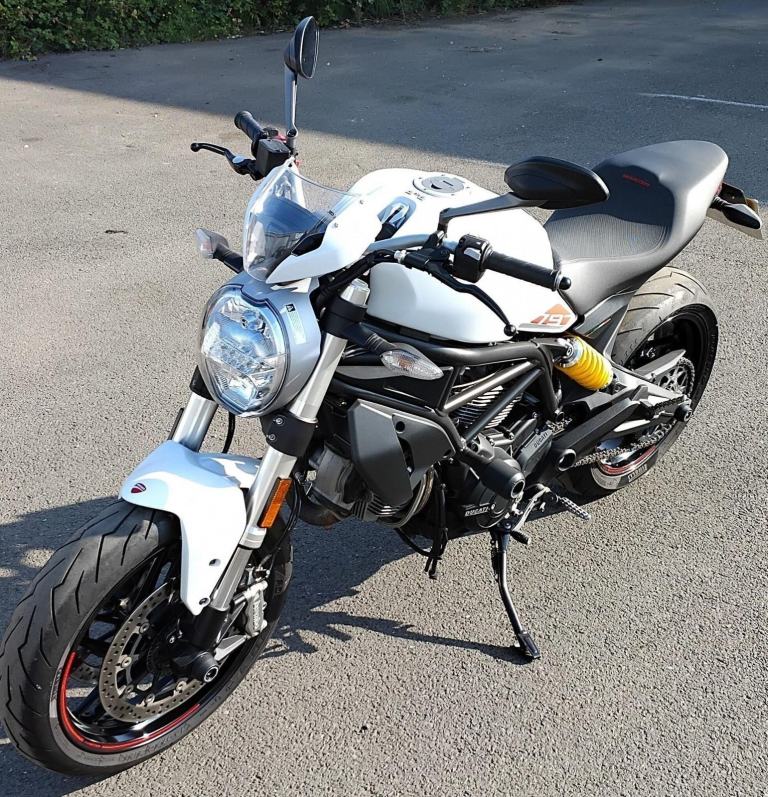 2019 69 DUCATI MONSTER M797 WHITE 10k MILES CLEAN NAKED HPI CLEAR ROADTSER