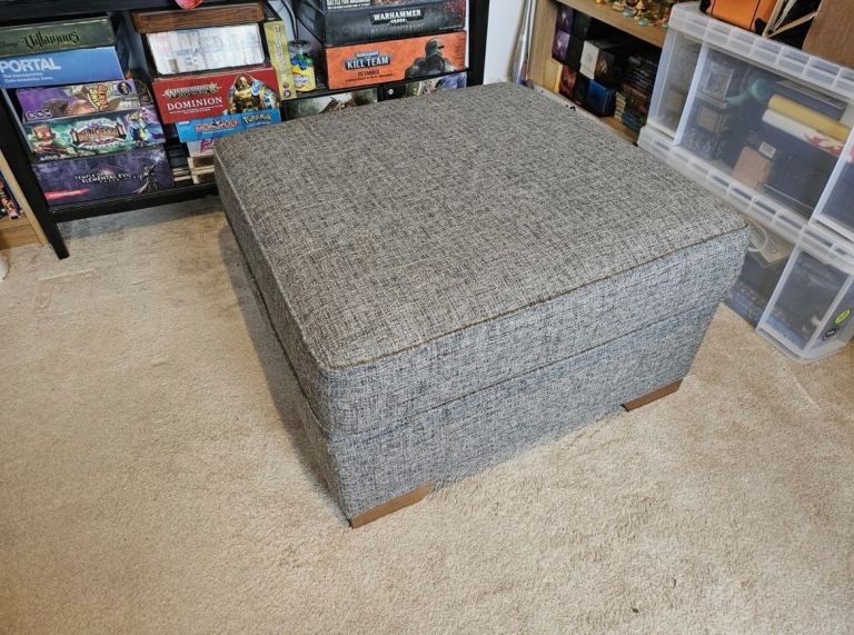 Grey Next Storage Footstool / Ottoman - Good Condition