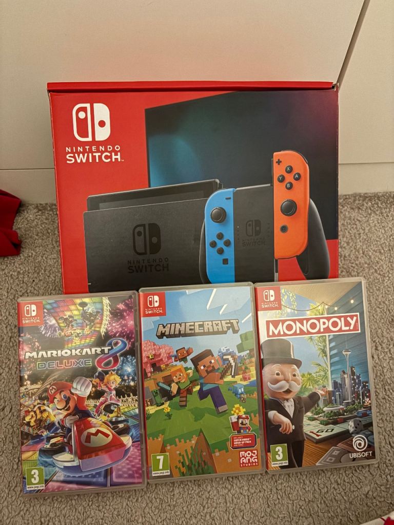 Nintendo switch with games