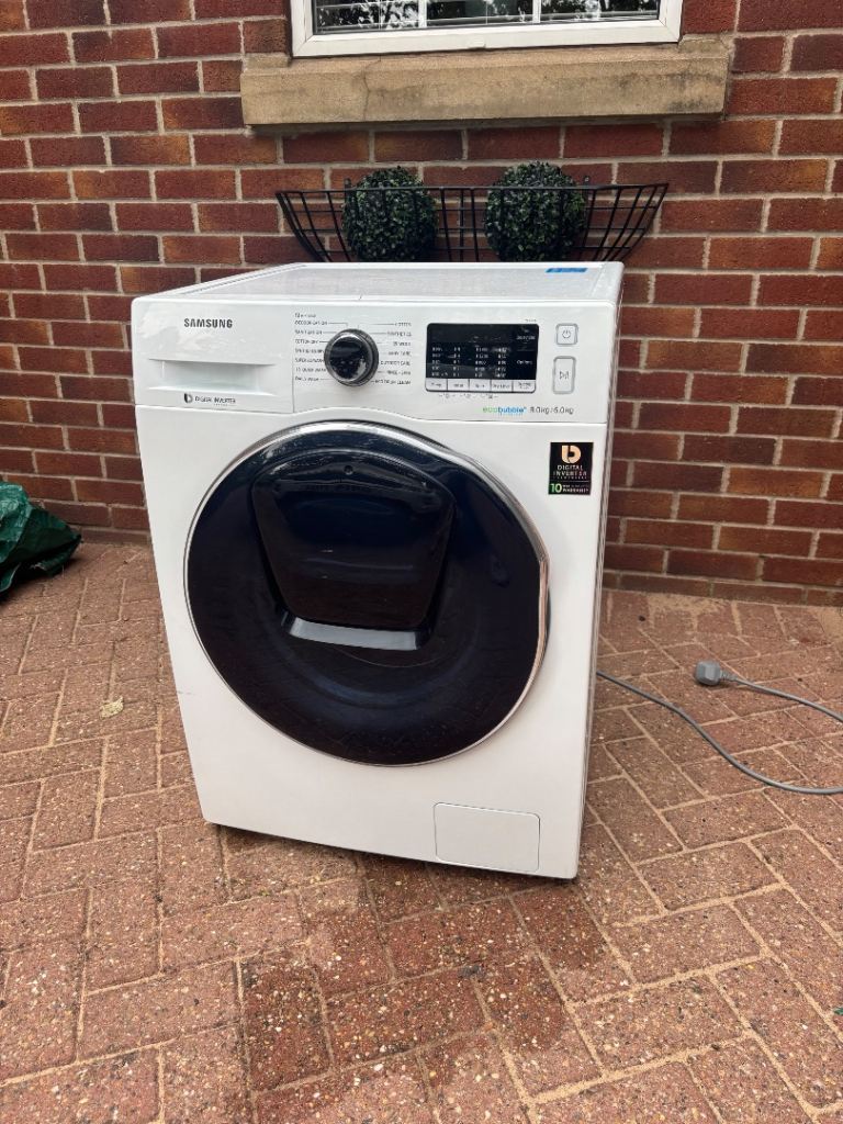 Samsung EcoBubble 8kg/6kg Washer Dryer – Digital Inverter – Fully Working