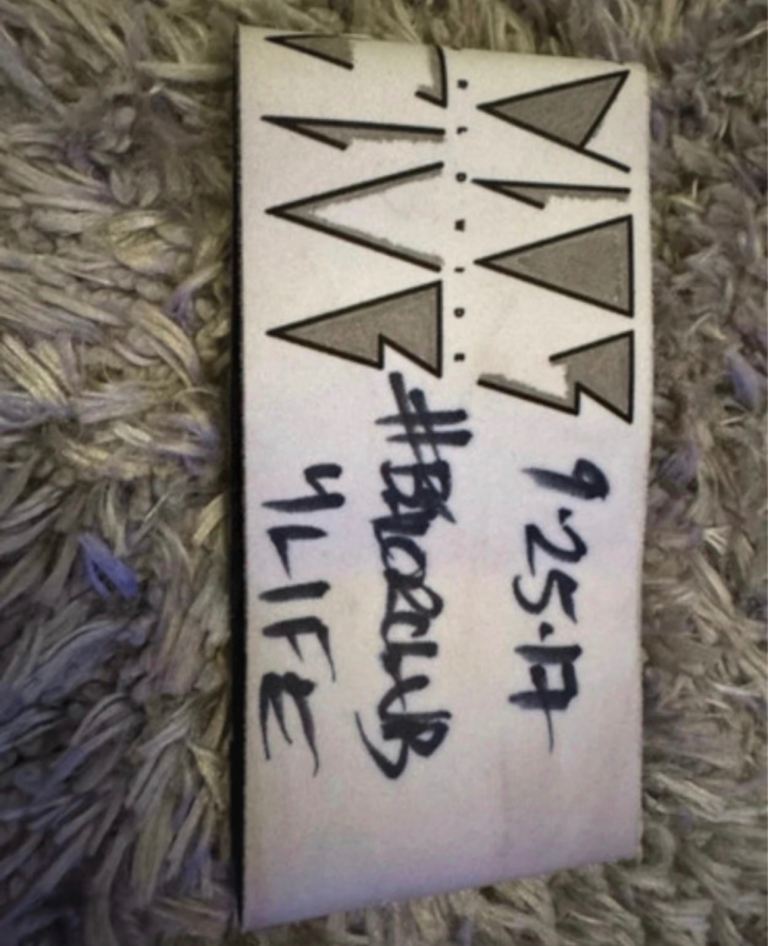 WWE Finn Balor worn and signed armband 