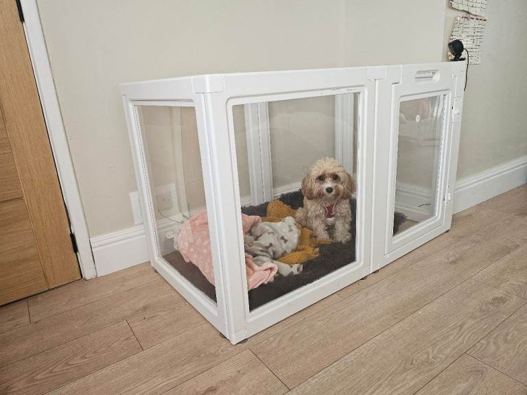 Everfront Acrylic Dog/Puppy Playpen – 6 Panels – 120 x 60 x 70cm