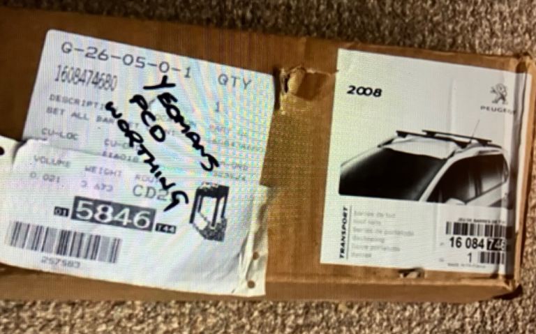 Roof bars for a Peugeot Allure 2008. 2019 model BNIB