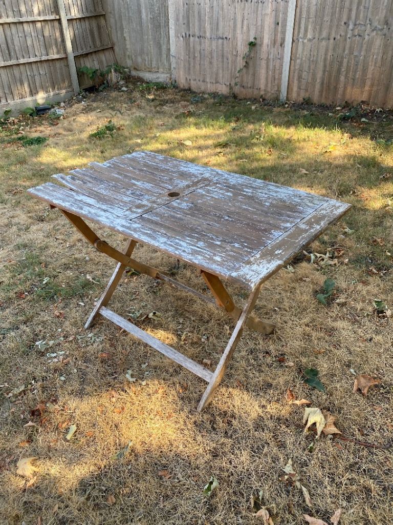 Wooden Folding Garden Table