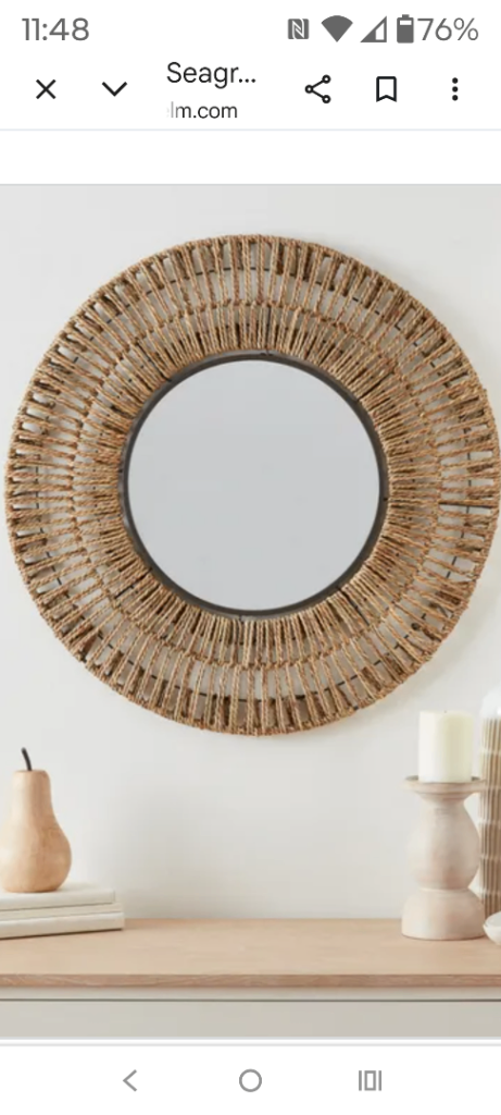 Sea grass mirror 