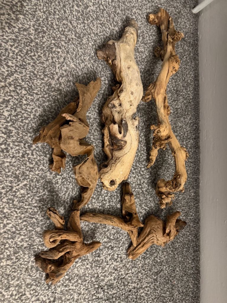 Reptile vivarium tank branches logs 