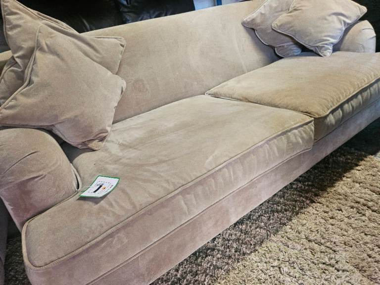 Exdisplay next large velvet sofa stunning 