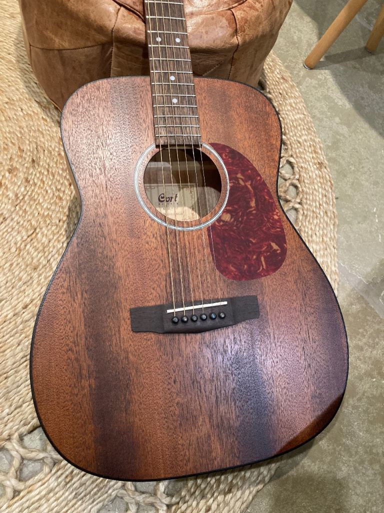 Mahogany acoustic guitar 