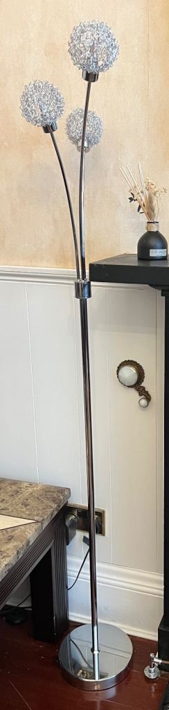 Set of 2 Silver Floor Lamps