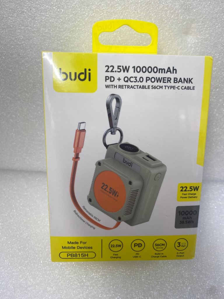 Budi 22.5W 10000mAh Power Bank
