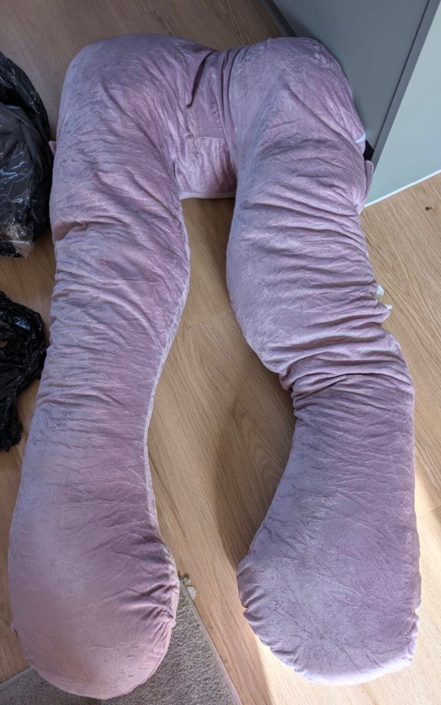 Large Purple Pregnancy Pillow - Good Condition