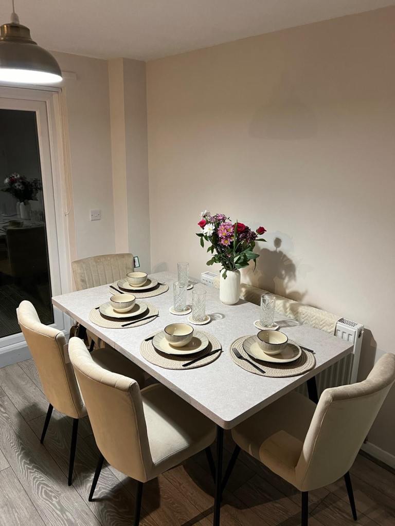 Marble Effect Dining Room Table