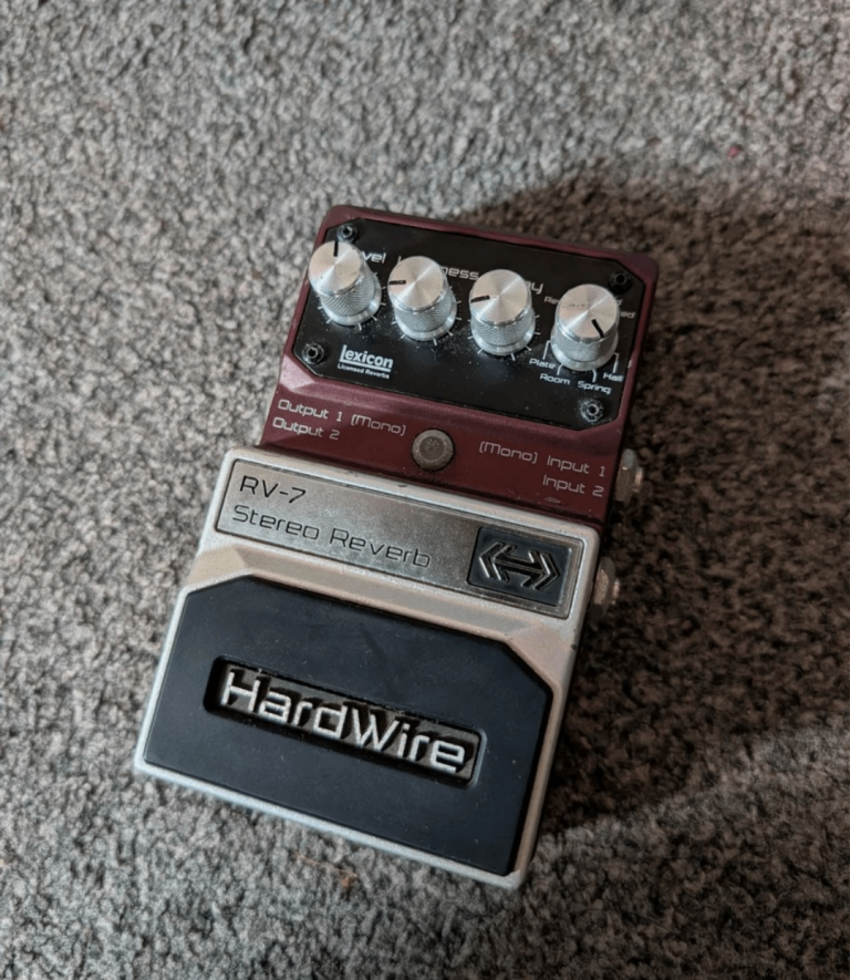HardWire RV-7 Stereo Reverb Guitar Pedal – Lexicon Licensed