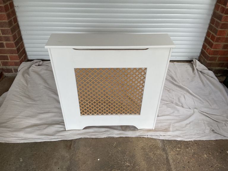White finished radiator cover