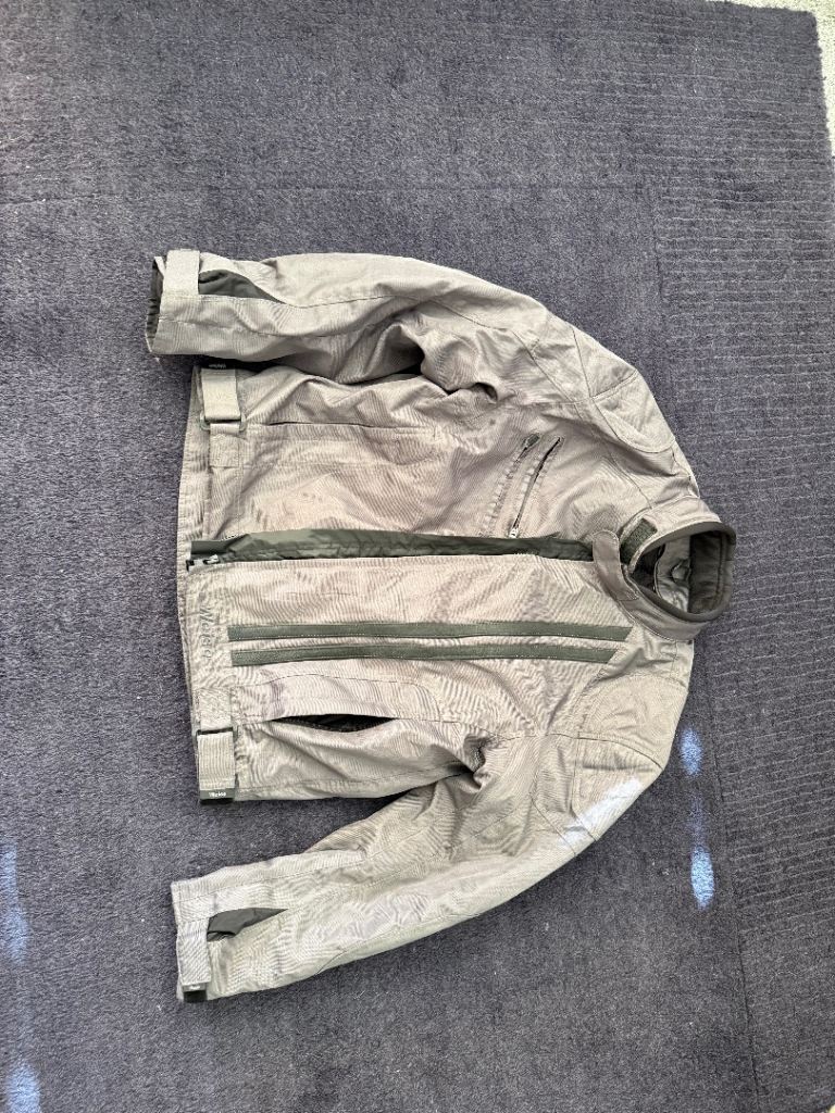 WEISE OUTLAW GREY MOTORCYCLE MOTORBIKE JACKET WATERPROOF TEXTILE