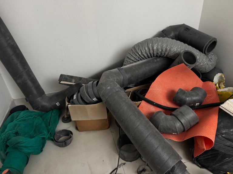 Insulated ventilation pipe 200mm diameter