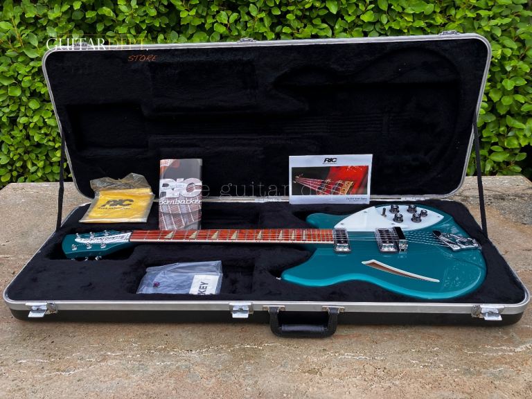 ♚PRISTINE♚RARE♚2004 Rickenbacker 360-6 Deluxe♚TURQUOISE ♚330♚24 FRET♚COLLECTORS!