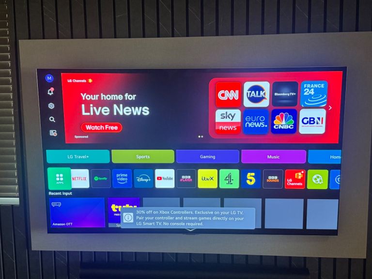 65 inch LG OLED evo AI G4 4K Smart TV