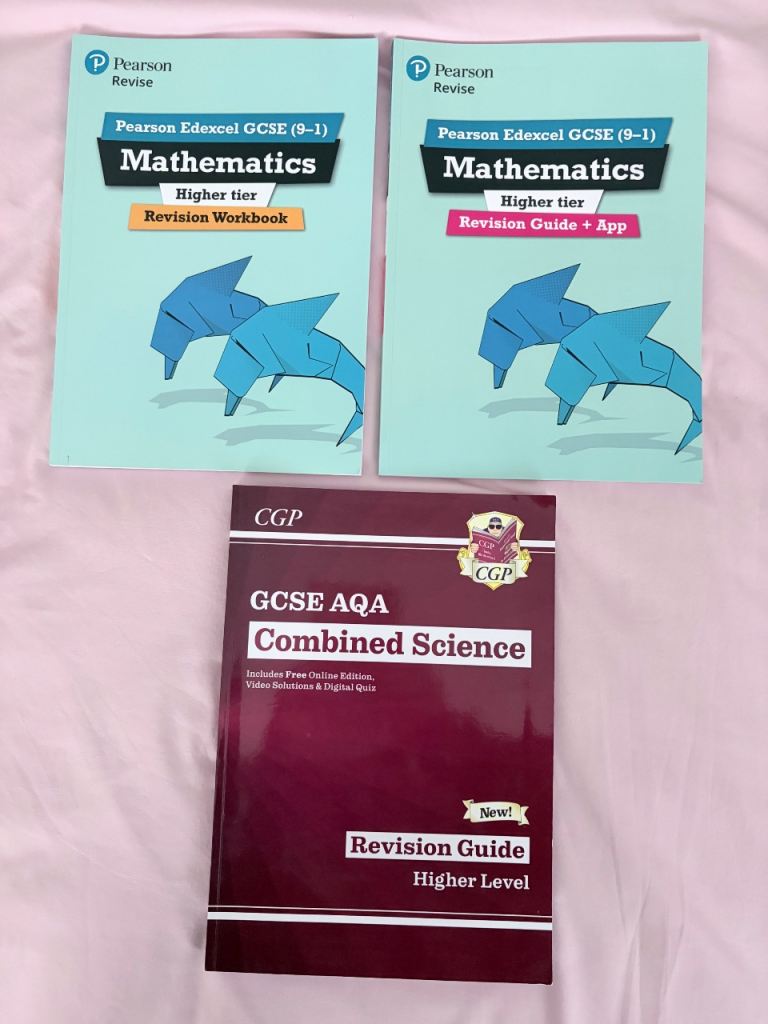 Maths and science gcse revision workbooks