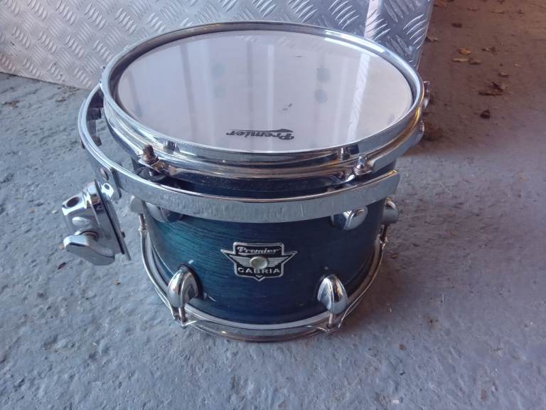 Premier Cabria 10in Tom Tom in Dark Blue Grainy Finish 
