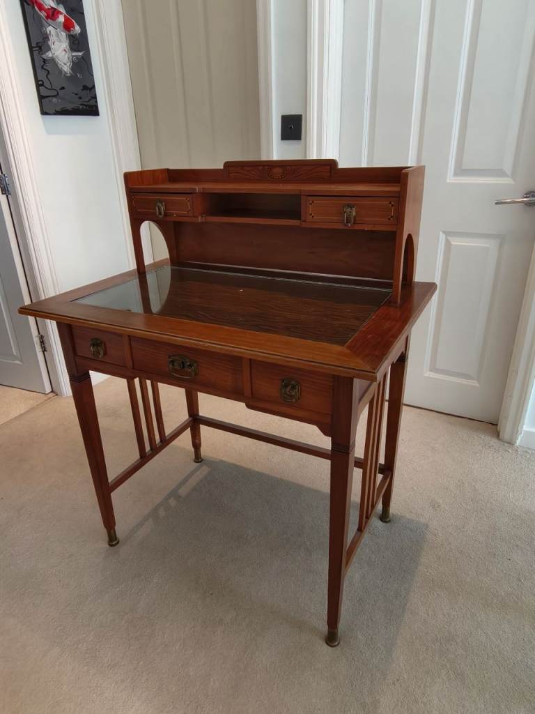 Vintage Antique Edwardian Gentlemen Writing/ dressing Desk