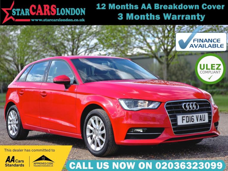 2016 Audi A3 1.2 TFSI SE Sportback S Tronic Euro 6 (s/s) 5dr HATCHBACK Petrol Automatic