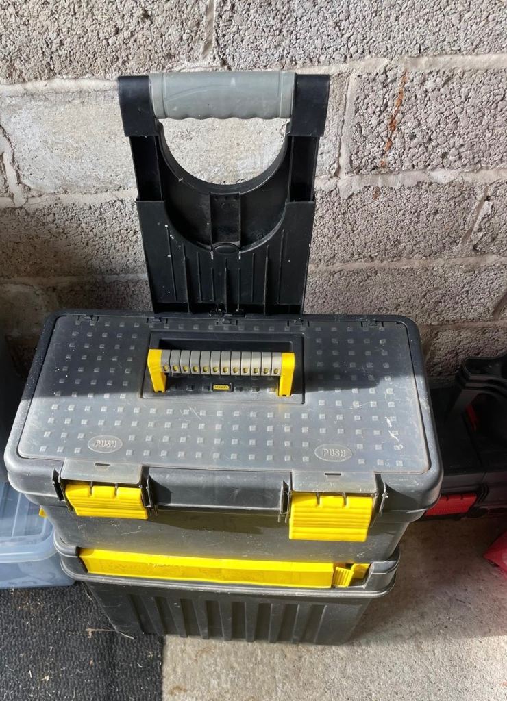 RESERVED-  Clearance - must go! Stanley FATMAX Rolling Workshop Tool Box - Black & Yellow