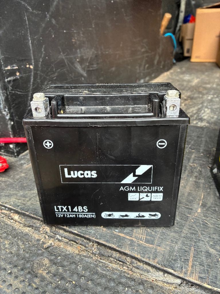 Motorbike Battery Lucas LX14-BS  As New!