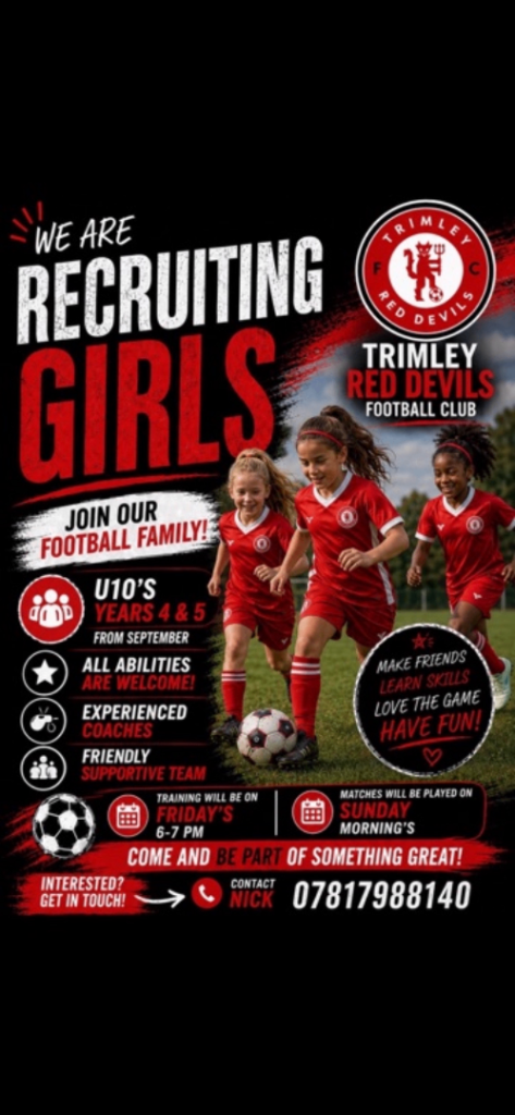 Trimley Red Devils U10 Girls Recruiting Now! (Year 4 & 5) 