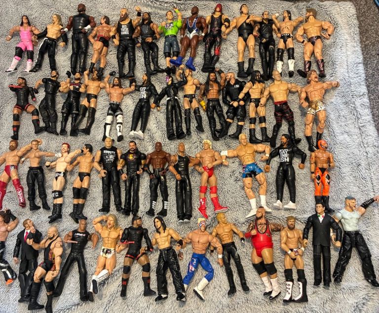 Various wrestling figures