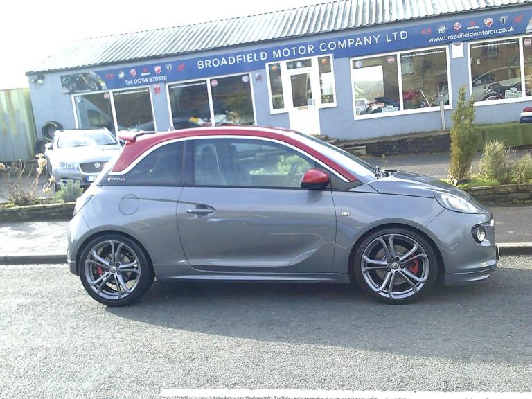 2015 65-reg Vauxhall ADAM 1.4 S Turbo manual finished in grey met with red roof