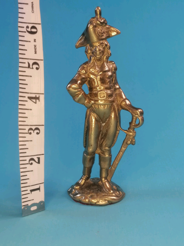 6,5-inch Vintage solid brass warrior. 