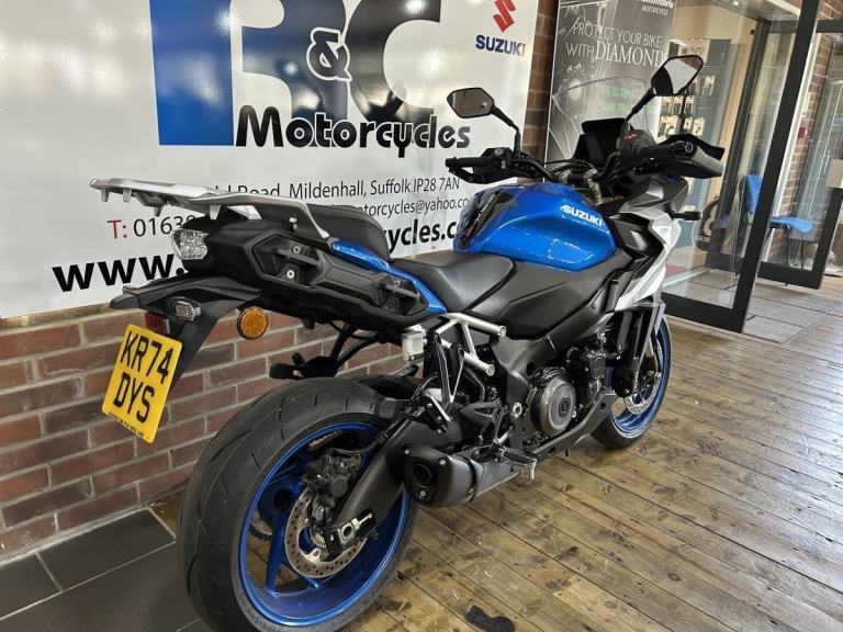 Suzuki GSX-S1000GX+ , Triton Blue with Panniers