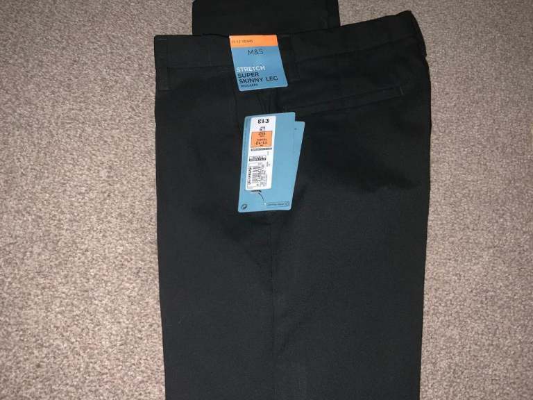 Boys M&S Trousers Aged 11-12 Years