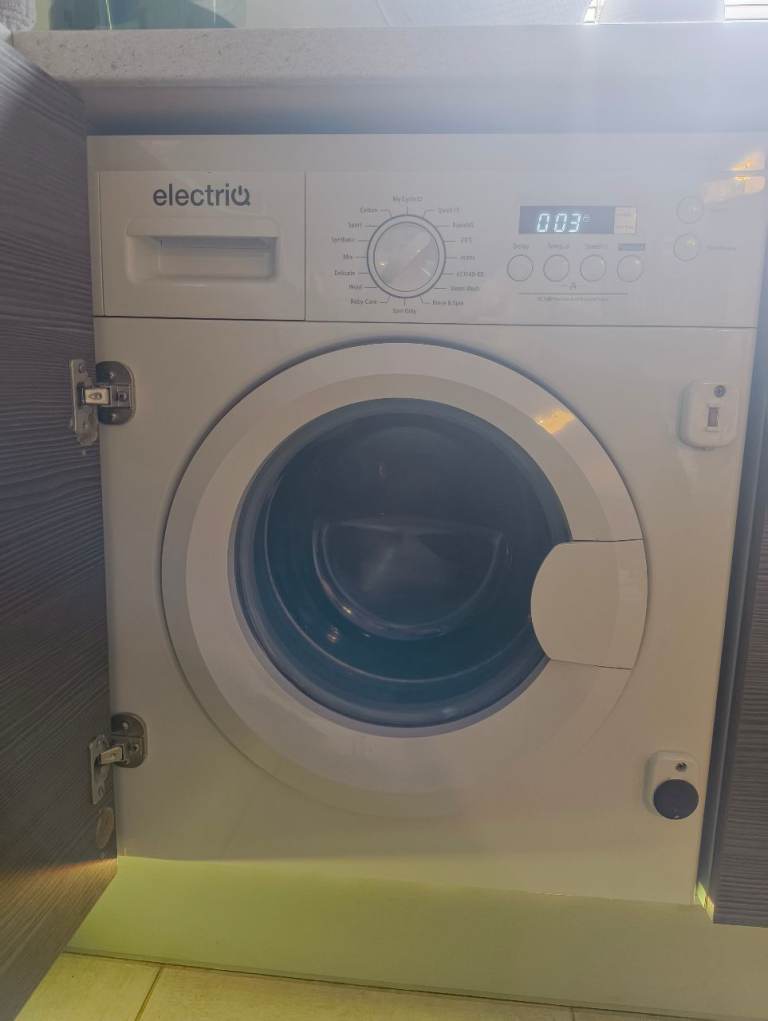 Electriq washing machine integrated