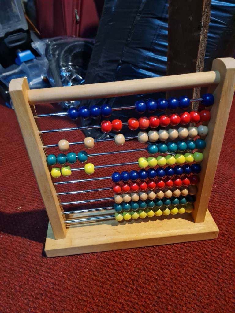 Melissa & Doug Wooden Abacus – Good Condition, Multicoloured