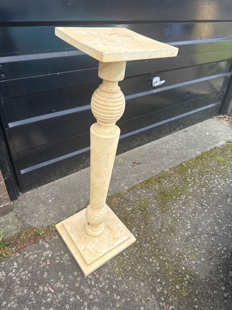 Stone Effect Pedestal Stand - Good Condition