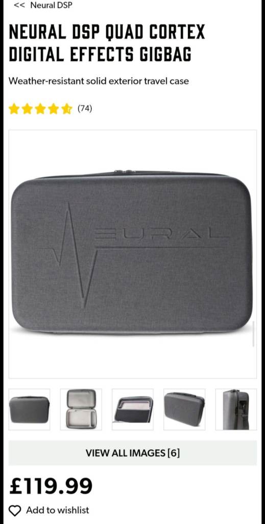 Neural DSP Quad Cortex QC CASE official genuine carry case
